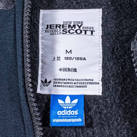 Jeremy Scott Adidas Leopard Full Zip Hoodie Sweatshirt Paws Tail Medium Designer - Picture 7 of 16